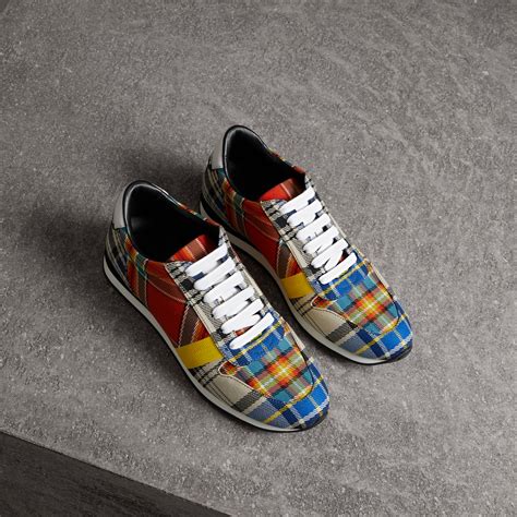 burberry tartan sneakers